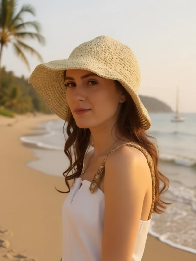 Royalfashion Pălărie de paie pentru femei Shade Muse