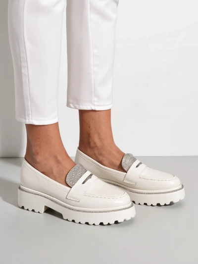 Royalfashion Mocasi femei cu strassuri Vinness