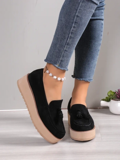 Mocasi de damă Royalfashion pe toc wedge Ogalda