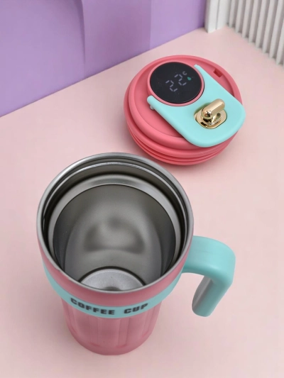 Royalfashion Cană termică cu ciupercă și senzor de temperatură Cană de cafea