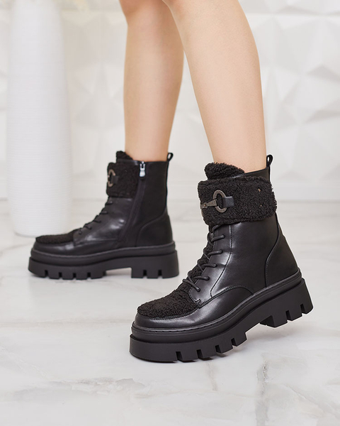 Royalfashion Cizme de damă cu piele de oaie Faeltone