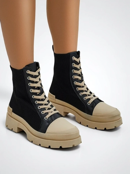 Sneakers înaltă pentru femei Royalfashion pe o talpă groasă Heyloy