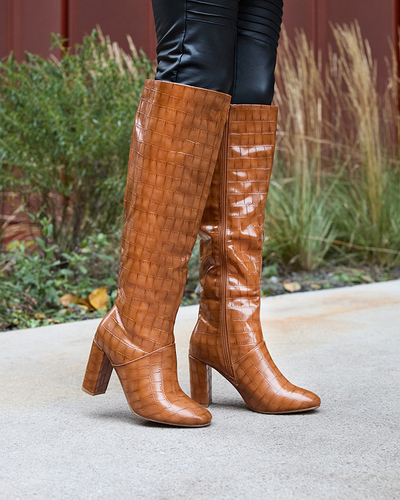 Cizme de damă de culoare camel Mastiu- Încălțăminte