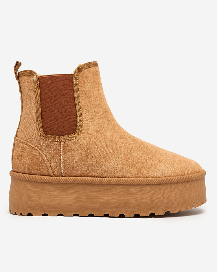 Royalfashion Cizme de zăpadă cu platformă pentru femei maro Stiellsia