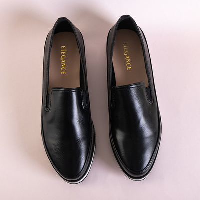 OUTLET Pantofi Melarda din piele ecologica de dama neagra - Incaltaminte