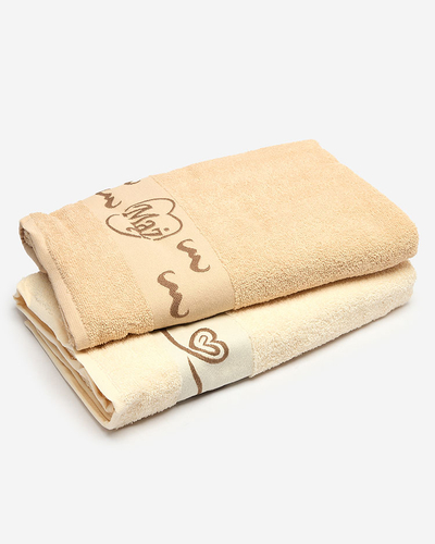 Royalfashion Set de 2 prosoape din bumbac