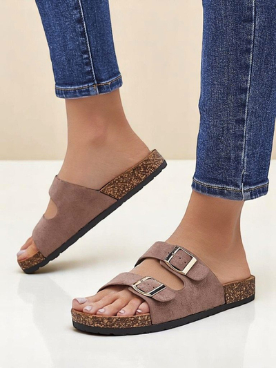 Sandale de damă Royalfashion cu catarame Foumy