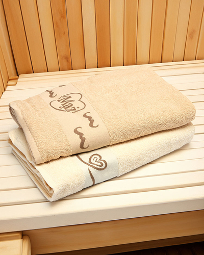 Royalfashion Set de 2 prosoape din bumbac