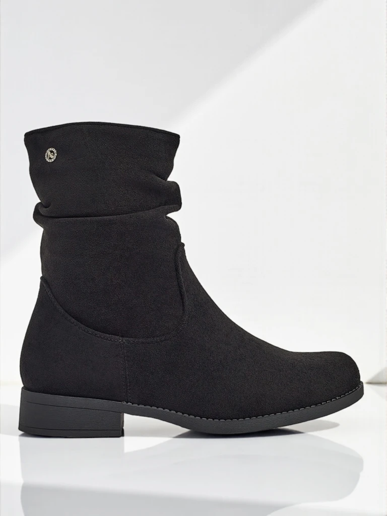 Botine de damă din piele ecologică intoarsă Norvia