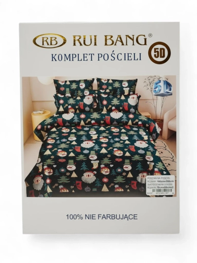 Royalfashion Lenjerie de pat de Crăciun 160x200 set 3 PIESE