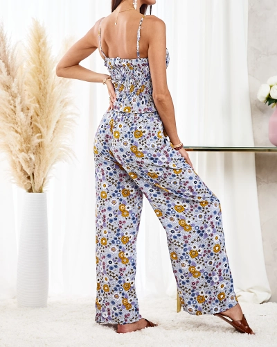 Royalfashion Set de damă cu model în albastru
