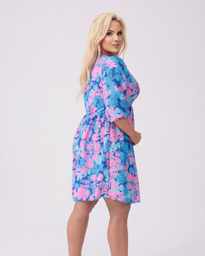 Royalfashion Rochie de damă până la genunchi cu imprimeu PLUS SIZE
