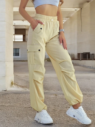 Royalfashion Pantaloni de luptă din țesătură pentru femei