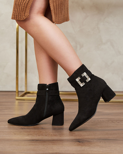 Royalfashion Cizme stiletto joase pentru femei negre Masemart