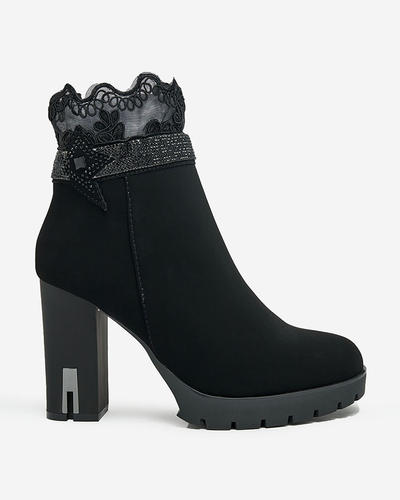 Royalfashion Cizme Stiletto decorate Leroleda pentru femei