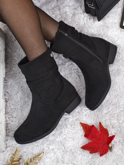 Botine de damă din piele ecologică intoarsă Norvia