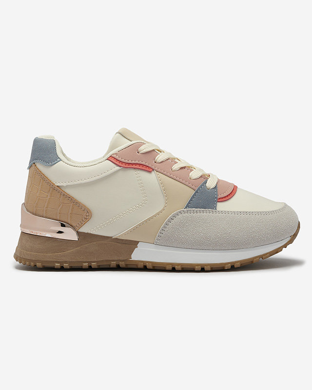 Adidași sport pentru femei, bej și gri Runan - Încălțăminte