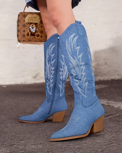 Royalfashion Cizme cowboy cu toc Lisso pentru femei
