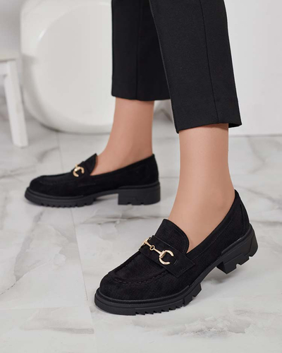 Royalfashion Mocasini de damă traforați cu lanț Imerila