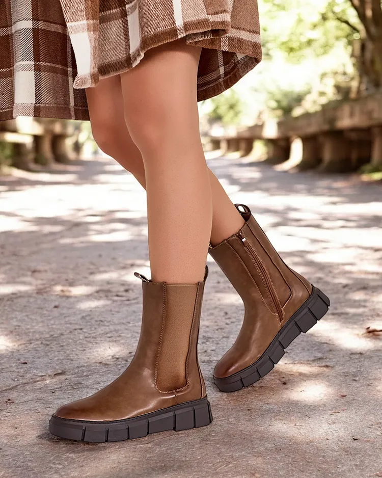 Royalfashion Cizme cu platformă pentru femei Couell