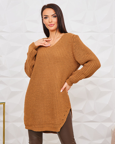 Royalfashion Pulover mai lung pentru femei din tricot
