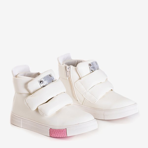 Adidași albi pentru copii Dama - Încălțăminte