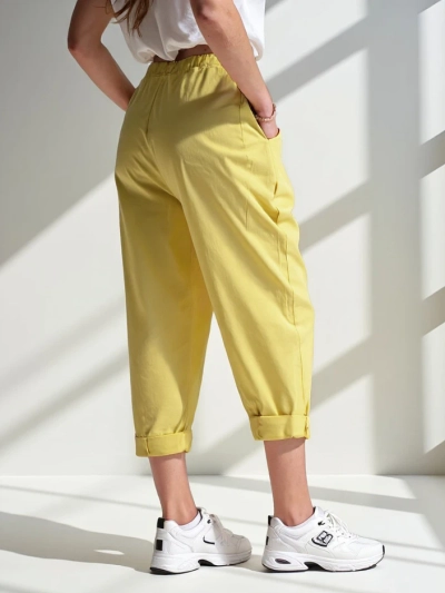 Pantaloni Royalfashion pentru femei din viscoză tip Harem