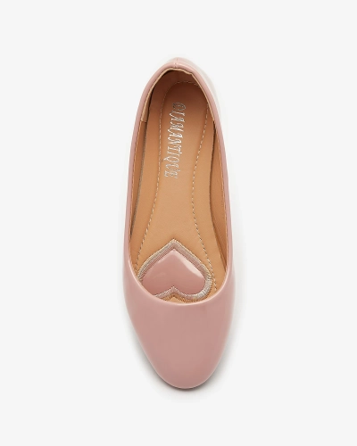 Pink Balerini lăcuiți pentru femei Fama - Încălțăminte