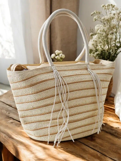 Royalfashion Geantă de paie mare pentru femei