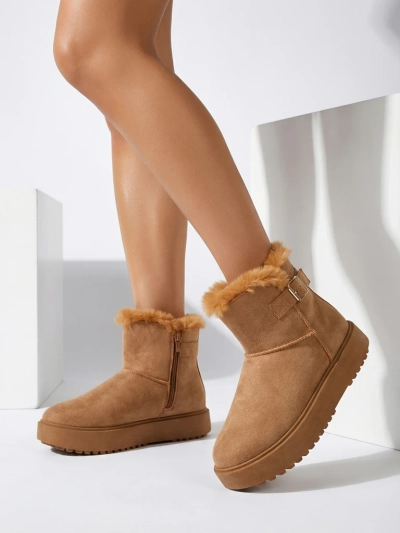 Royalfashion Krótke buti a'la śniegowce ženske Aurelia Classico