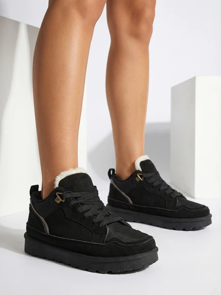 Adidași de Damă Diana Negri din Piele de Căprioară Confortabili pentru Iarnă