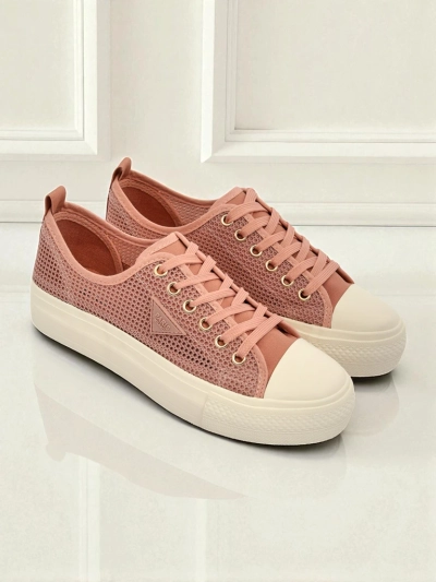 Tenis fanm Afrodyta Rosa - soulye woz rèspirant twal pou ete