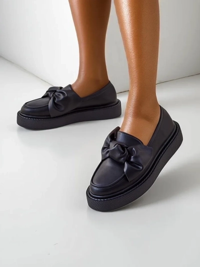 Royalfashion Mocasi elegante pentru femei cu funda Ortto