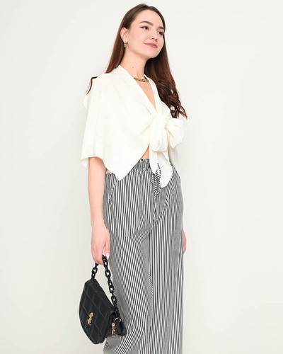 Pelerina scurta dama alba - Imbracaminte