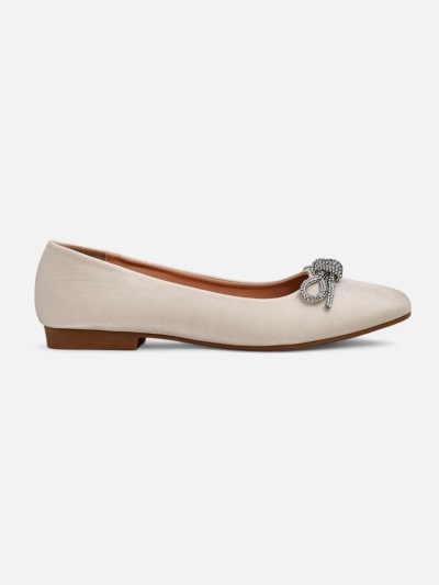 Royalfashion Pantofi ballet pentru femei cu fundă și luciu Ofenal