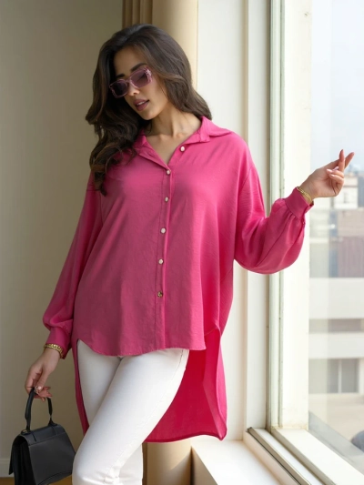 Royalfashion Cămașă lungă oversized pentru femei