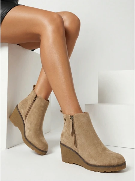 Botine de damă cu platformă ascunsă Zarrico