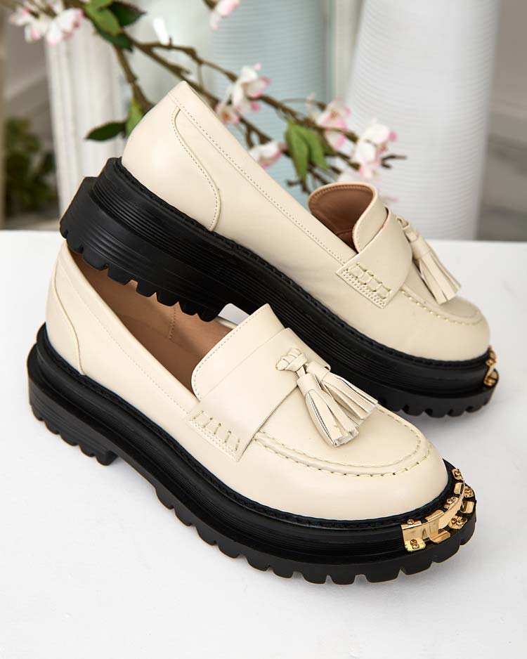 Royalfashion Mocasini de damă cu ciucure Fresosne