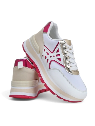 Sneakers Royalfashion pentru femei cu sclipici Senues