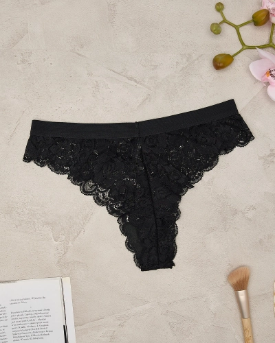 Royalfashion Chiloți de sutien din dantelă neagră