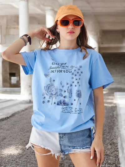 Bluză din bumbac Royalfashion pentru femei cu inscripția