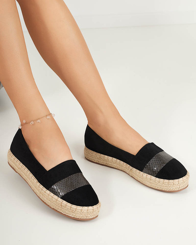 OUTLET Espadrile negre dama Sverope - Pantofi