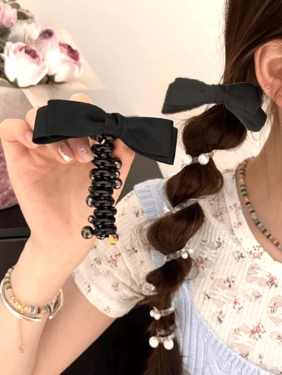 Royalfashion Elastic de păr spirală cu fundiță Spirabella