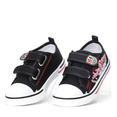 Czarne sportowe chłopięce buty Norn - Obuwie