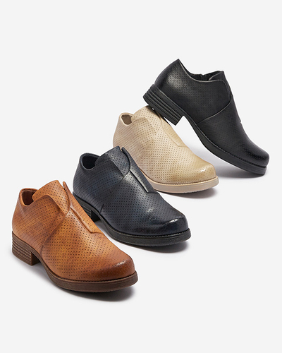 Pantofi jumătăți de femei din piele ecologică bej Ilioppa- Footwear