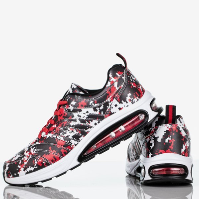 Czarno-czerwone sportowe buty daskie Jordan - Obuwie