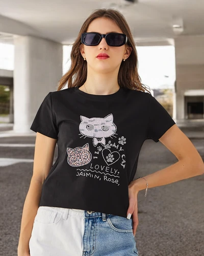 Royalfashion Bluza din bumbac pentru femei