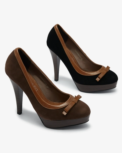 Pantofi cu toc înalt de damă negri Zistin- Footwear