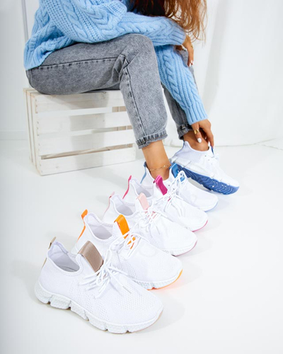 Pantofi sport dama Baym alb si roz deschis - Incaltaminte