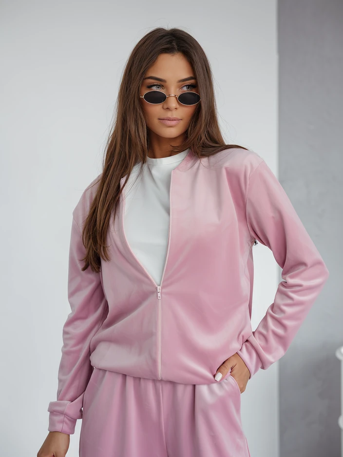 Royalfashion Compleu de trening din velur pentru femei